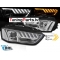 AUDI A4 B8 12-15 LED Priekšējie lukturi, DRL, SEQ, Hromēti