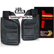 VW T5 10-15 aizmugurējie LED lukturi, SEQ, Tonēti