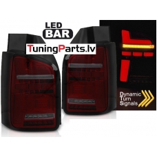 VW T6.1 20- OEM BULB aizmugurējie LED lukturi, SEQ, Sarkani/Tonēti