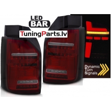 VW T6.1 20- OEM BULB aizmugurējie LED lukturi, SEQ, Sarkani/Tonēti