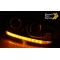 VW POLO VI 2G 17-21 Priekšējie LED lukturi, SEQ, Melni