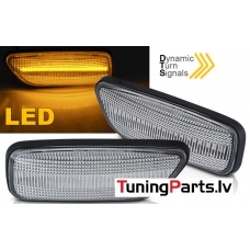 VOLVO S60 S80 V70 XC90 LED dinamiskie sānu pagriezieni, balti