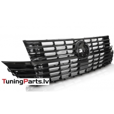 VW T6.1 20- priekšējā reste, melna/glancēta + Vieta priekšs Logo