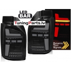 VW T6,T6.1 15-21 OEM LED aizmugurējie LED lukturi, SEQ, Melni/Tonēti
