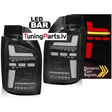 VW T6.1 20- OEM BULB aizmugurējie LED lukturi, SEQ, Melni