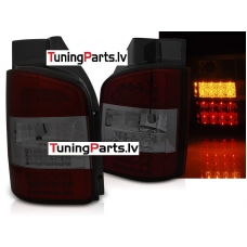 VW T5 10-15 TRANSPORTER aizmugurējie LED lukturi, Sarkani/Tonēti