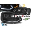 VW T5 2010-2015 (T6 LOOK) LED Priekšējie lukturi, DRL, SEQ, Melni