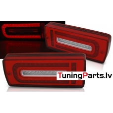 MERCEDES W463 G-CLASS 07-17 aizmugurējie LED lukturi, sarkani/balti