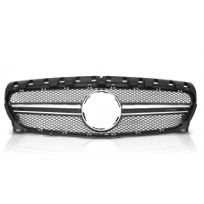 Mercedes-benz CLA-class W117 (13-19) priekšējā reste Sport style melna/sudraba Mercedes-benz CLA-class W117 (13-19) priekšējā reste Sport style melna/sudraba