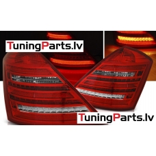 MERCEDES W221 S-CLASS 05-09 (W222 LOOK) aizmugurējie LED lukturi SEQ