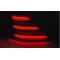 MERCEDES W221 S-CLASS 05-09 (W222 LOOK) aizmugurējie LED lukturi SEQ, Sarkani/Tonēti