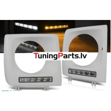 MERCEDES W461,W463 01-12 priekšējie lukturi, LED dayline, DRL, nekrāsoti