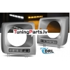 MERCEDES W461,W463 01-12 priekšējie lukturi, LED dayline, DRL, Sudraba