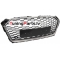 Audi A5 (16-18) priekšējā reste Sport Style, melna/sudraba