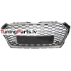 Audi A5 (16-18) priekšējā reste Sport Style, melna/sudraba