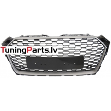 Audi A5 (16-18) priekšējā reste Sport Style, melna/sudraba