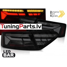 AUDI A5 (11-16) LED aizmugurējie lukturi, gaismas sveiciena funkcija, dinamiskie pagriezieni, melni/tonēti (OEM BULB)