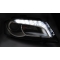 Audi A3 8P (08-12) priekšējie LED DRL lukturi, melni Audi A3 8P (08-12) priekšējie LED DRL lukturi, melni