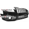 Audi A4 B7 (04-08) priekšējais bamperis S-line style ar PDC, melna/hromēta reste Audi A4 B7 (04-08) priekšējais bamperis S-line style ar PDC, melna/hromēta reste