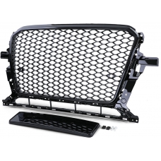 Audi Q5 (12-16) priekšējā reste, melna/glancēta, RS style ar PDC