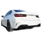BMW G20/G21 (19-22) 318i, 320i, 320e, 320d M-tech / M-performance aizmugurējā bampera difuzors melns/glancēts + izpūtēja uzgaļi karbona