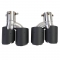 BMW G20/G21 (19-22) 318i, 320i, 320e, 320d M-tech / M-performance aizmugurējā bampera difuzors melns/glancēts + izpūtēja uzgaļi karbona