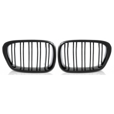 BMW E39 priekšējās restes, melnas/glancētas dubultās