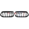 BMW X2 F39 (18-23) priekšējās restes melnas/glancētas dubultās 3 krāsu BMW X2 F39 (18-23) priekšējās restes melnas/glancētas dubultās 3 krāsu