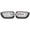 BMW X3 F25 LCI (14-17), X4 F26 (14-18) priekšējās restes melnas/matētas dubultās BMW X3 F25 LCI (14-17), X4 F26 (14-18) priekšējās restes melnas/matētas dubultās
