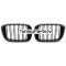BMW X3 G01 (17-21), X4 G02 (18-21) priekšējās restes melnas/glancētas dubultās