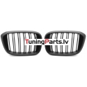 BMW X3 G01 (17-21), X4 G02 (18-21) priekšējās restes melnas/matētas dubultās