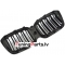 BMW X3 G01 LCI (21-25), X4 G02 LCI (21-25) priekšējās restes melnas/matētas dubultās BMW X3 G01 LCI (21-25), X4 G02 LCI (21-25) priekšējās restes melnas/matētas dubultās