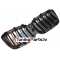 BMW X3 G01 LCI (21-25), X4 G02 LCI (21-25) priekšējās restes melnas/glancētas dubultās 3 krāsu BMW X3 G01 LCI (21-25), X4 G02 LCI (21-25) priekšējās restes melnas/glancētas dubultās 3 krāsu