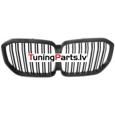 BMW X5 G05 (19-22) priekšējās restes melnas/matētas dubultās