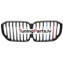 BMW X5 G05 (19-22) priekšējās restes melnas/glancētas 3 krāsu