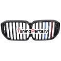 BMW X5 G05 LCI (23-..) priekšējās restes melnas/glancētas 3 krāsu