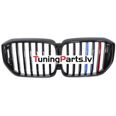 BMW X5 G05 LCI (23-..) priekšējās restes melnas/glancētas 3 krāsu