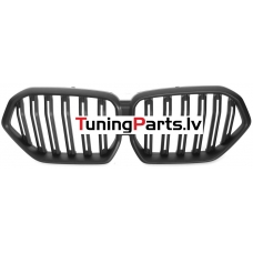 BMW X6 G06 (19-23) priekšējās restes melnas/matētas dubultās