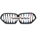 BMW X6 G06 (19-23) priekšējās restes melnas/glancētas 3 krāsu