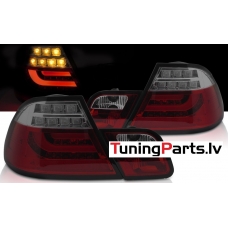 BMW E46 kupejas (98-03) LED BAR aizmugurējie lukturi, sarkani/tonēti