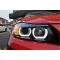 BMW E90/E91 (05-08) priekšējie lukturi, 3D LED eņģeļ acis, melni