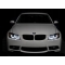 BMW E90/E91 (05-08) priekšējie lukturi, 3D LED eņģeļ acis, melni