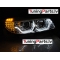 BMW E90/E91 (05-08) priekšējie lukturi, 3D LED eņģeļ acis, LED pagriezieni, hromēti