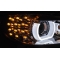 BMW E90/E91 (09-11) priekšējie lukturi, 3D LED eņģeļ acis, DRL, xenona, hromēti