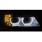 BMW E90/E91 (09-11) priekšējie lukturi, 3D LED eņģeļ acis, DRL, xenona, hromēti