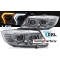 BMW E90/E91 (05-08) priekšējie lukturi, FULL LED, hromēti