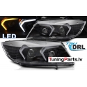 BMW E90/E91 (05-08) priekšējie lukturi, FULL LED, melni