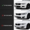 BMW F30/F31 (11-19) priekšējā M-tech bampera uzlika M Performance melna/glancēta