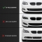 BMW E60/E61 (03-10) priekšējā M-pack bampera uzlika HM style melna/glancēta BMW E60/E61 (03-10) priekšējā M-pack bampera uzlika HM style melna/glancēta