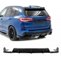BMW X5 G05 (19-23) M-pack aizmugurējā bampera uzlika Aero style melna/glancēta